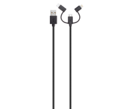 Xqisit KABEL USB - micro-USB/Lightning/USB-C 1M XQISIT czarny # - 1451231 - zdjęcie 2